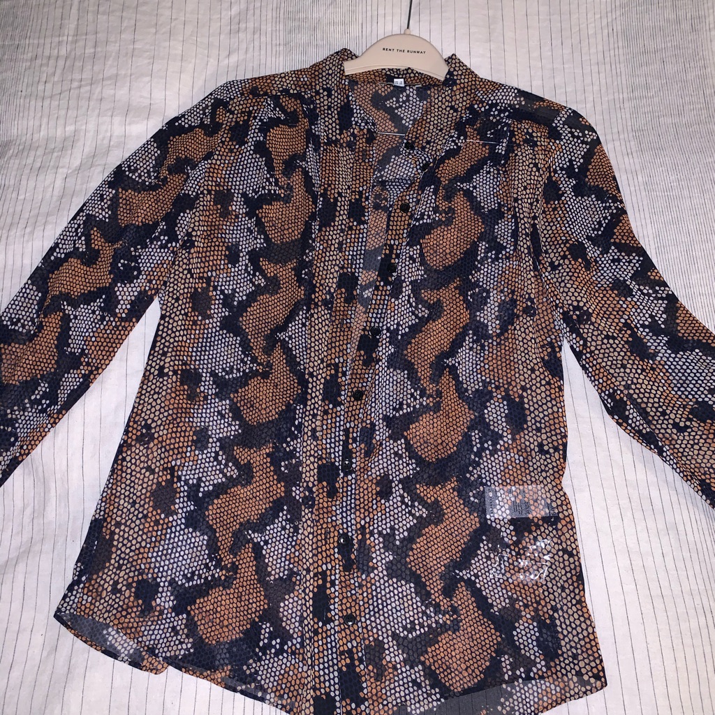 Warehouse Button Down Blouse